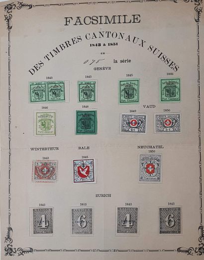 null small set of Swiss including two letter fronts and facsimiles
