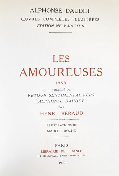null DAUDET (Alphonse)

Complete works. 

A Paris, Librairie de France, 1858. 20...