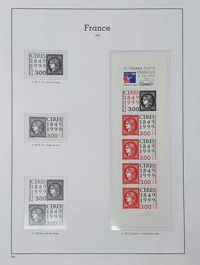 null Deux volumes de timbres neufs, Yvert et Tellier 1986-99 + 4 volumes de 1ers...