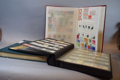  Bulk in 8 volumes, stamps from all over the world, to study.