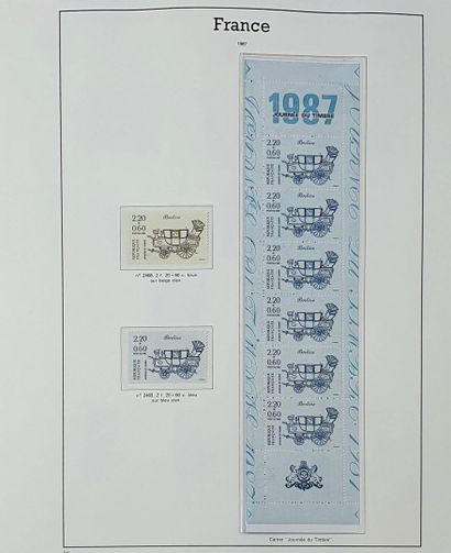 null Deux volumes de timbres neufs, Yvert et Tellier 1986-99 + 4 volumes de 1ers...