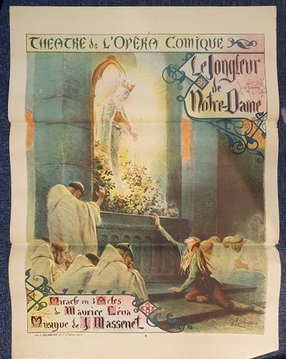 null Three posters : The Juggler of Notre-Dame, Jules MASSENET. 

Miracle in 3 acts...