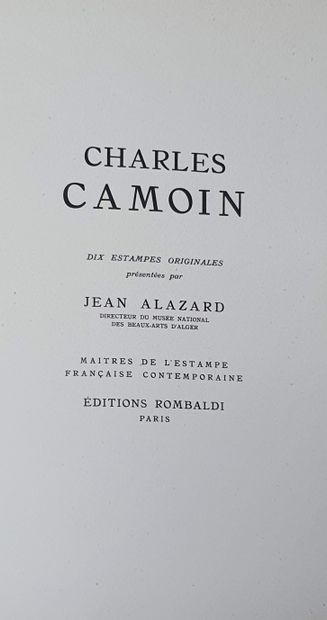 null CAMOIN Charles - ÉDITIONS ROMBALDI

Dix estampes originales présentées par Jean...