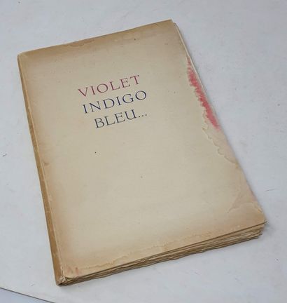 null MAURRAS Hélène Violet Indigo Bleu..., at the author's expense, one of 210 copies,...