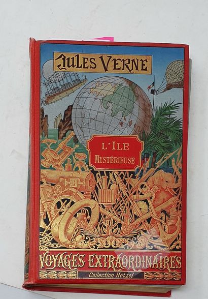 null VERNE Jules. L'île mystérieuse, Hetzel.

Un volume, grand in-8, cartonnage polychrome...