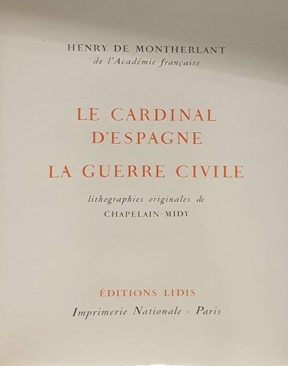 null De MONTHERLANT Henri - Théatre I, II, III, IV, V, paperback with hardback folder...