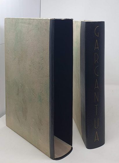 null RABELAIS. Gargantua. Toulon, Les Bibliophiles de Provence, 1955. In-folio, black...