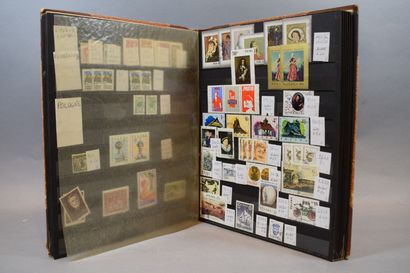 null A bulk in 19 volumes, stamps from all over the world including Germany well...
