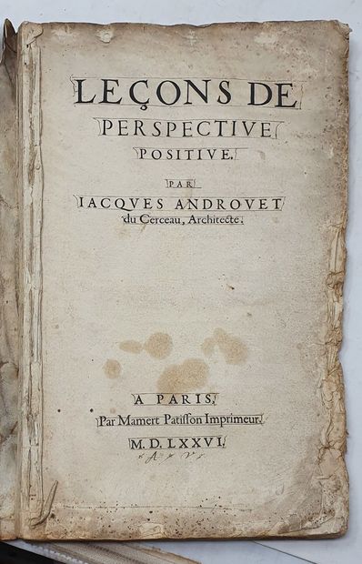 null ANDROUET DU CERCEAU jacques, Lecon de perspective positive, 1576, A Paris, par...