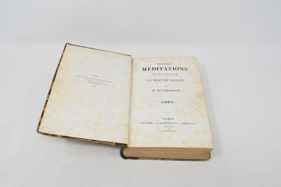 null [DIVERS]

Lot de sept ouvrages comprenant : 



- de Lamartine, Premières méditations...