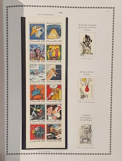 null FRANCE, set of 6 volumes : 

- Two volumes of monographs: stamps of current...