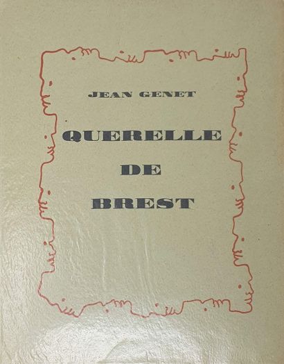 null GENET (Jean). Querelle de Brest. [Paris, Paul Morihien, 1947]. In-4, paperback,...