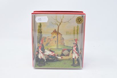null CBG Ronde Bosse : Four small dioramas in blister pack representing four figures...