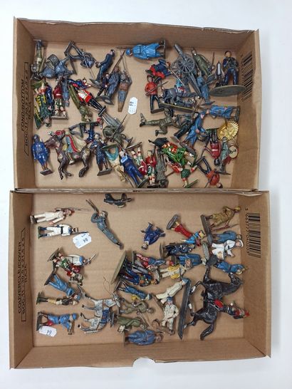 null Important lot of old figurines, including CBG - BRITAINS - DC - QUIRALU and...