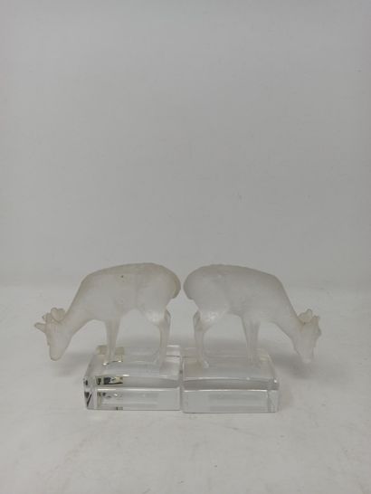 null LALIQUE France

Two paperweights featuring a deer (created on May 5, 1939)....