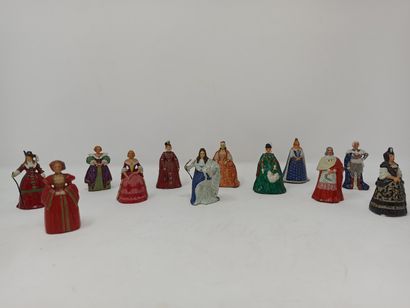 null Gustave VERTUNNI : Douze figurines de l'histoire de France dont Louis XIII -...