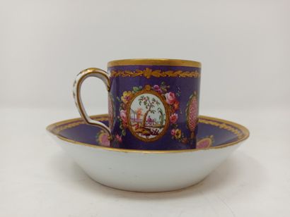null 
SEVRES

Cup and saucer decorated with Chinese cartouches

Mark on the bottom

Cup:...