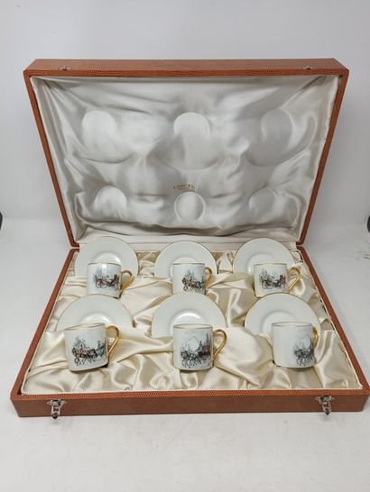 null LIMOGES for Lancel

Coffee set including 6 cups and saucers decorated with scenes...