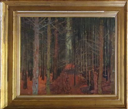 null AUJAME Jean-Claude (1905-1965)

The Forest, 1957,

Oil on canvas signed and...