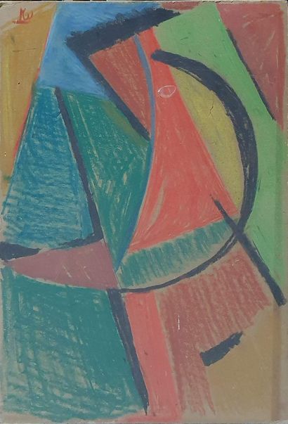 null MATTIS-TEUTSCH Hans Janos, 1884-1960, suiveur de 

Composition colorée, 

peinture...