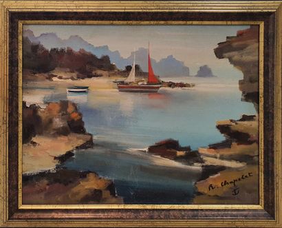 null CHAPELET Roger (1903-1995)

Bord de mer aux rochers

Huile sur carton toilé,...