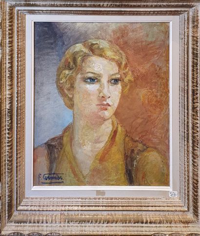 null CORMIER Fernande (1888-1964)

Jeune femme blonde en buste 

Huile sur toile...
