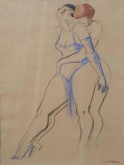 null OTERO Mariano, 1942-2019,

Les deux amies,

dessin au pastel sur papier beige,...