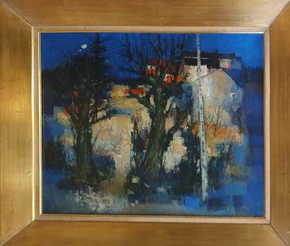 null BISIAUX Pierre (1924-)

Paysage bleu, 

Huile sur toile signée en bas à gauche,...