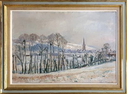 null LECOURT Raymond Louis (1882-1946)

Paysage de neige 

Huile sur toile signée...