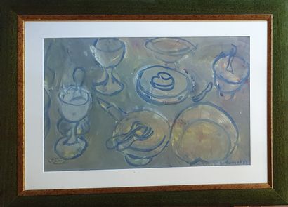 null BRUNET Guy (1925-2003)

The table set, 1987

Gouache on paper signed and dated...