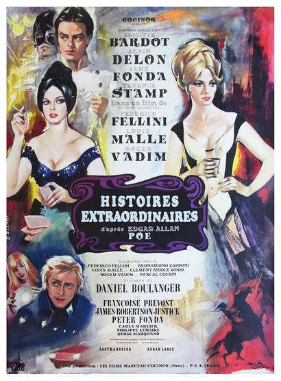 null Histoires extraordinaires 

Affiche entoilée du film de Federico Fellini, Louis...