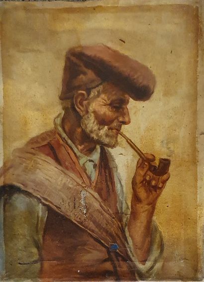 null VIALA (XIX-Early XXth)

Pipe smokers

Two oil on canvas, signed lower right...