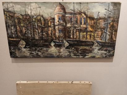 null NOLE (XX-XXI century)

Port with sailboats, 

Oil on canvas signed lower right....