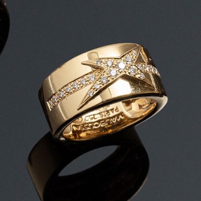 null MAUBOUSSIN

Yellow gold 18K (750) star ring set with brilliant-cut diamonds....