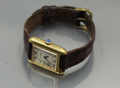 null A BARTHELEY

Ladies' wristwatch in 18k (750) gold, rectangular case with Roman...