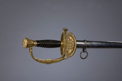 null Epée d'officier Modèle 1817 pour la Marine.

Fourreau métallique.

Epoque IIIe...