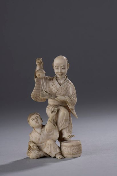 JAPAN - MEIJI period (1868-1912) 
Ivory Okimono,...