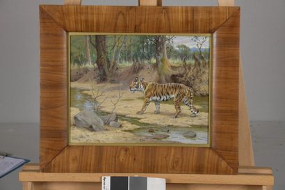 null RÖTIG Georges Frédérick, 1873-1961

Tiger at the stream, 1914

gouache on paper

signed...