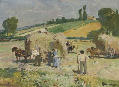 SIMON Lucien, 1861-1945

Hay Picking

oil...