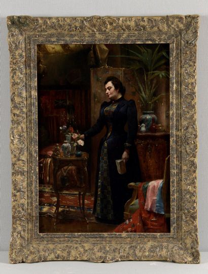 null TANOUX Henri Adrien, 1865-1923

Femme dans un intérieur, 1892

huile sur panneau...