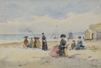 null ROSSERT Paul, 1851-1918

Women and children on the beach

watercolor on paper...