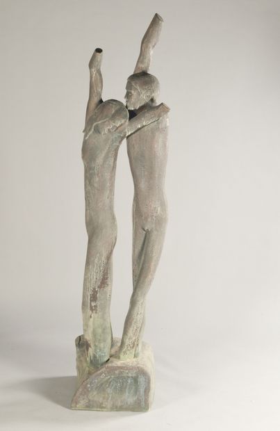 null KLINAKIS Ioannis, 20th century

Couple, 1979

bronze group with brown patina...