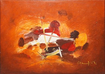 null VAKIRTZIS Georges, 1923-1988

Untitled orange, 1978

oil on canvas (restorations)

signed...