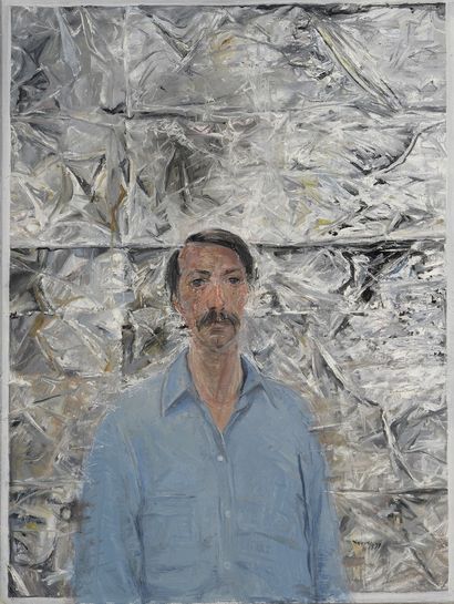  BOTSOGLOU Chronis, né en 1941 
Homme II, 1979 
huile sur toile 
signée et datée...