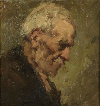 null VIKATOS Spiros, 1878-1960

Old man in profile

oil on canvas (cracks)

signed...