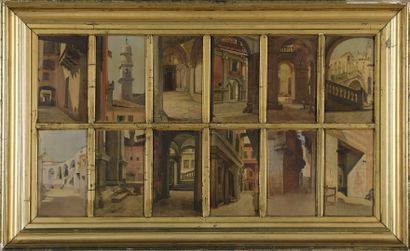 null ANONYMOUS SECOND HALF 19th century

Views of Venice and Egypt

12 oils on panels...