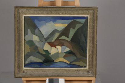 null MAKRIS Constantin Georges, 1917-1984

Mountain landscape, 1949

oil on canvas...