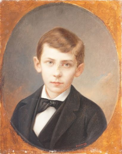 OECONOMOU Aristidis, 1823-1887 
Jeune garçon,...