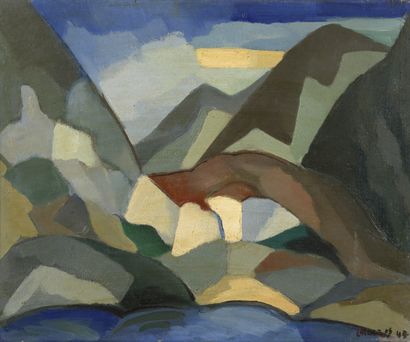 null MAKRIS Constantin Georges, 1917-1984

Mountain landscape, 1949

oil on canvas...