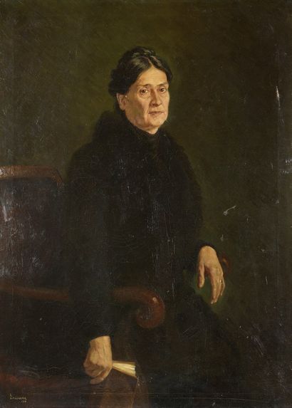 null VANDOROS Spyridon, 1882-1940

Woman with a Book, presumed portrait of the artist's...